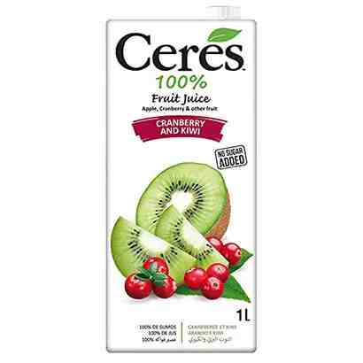 Ceres Cranberry & Kiwi juice